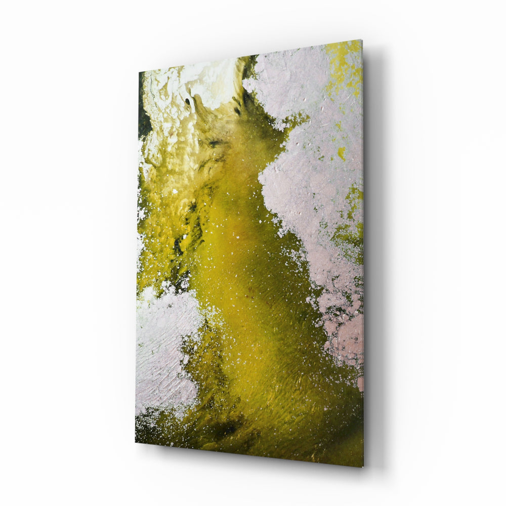 Fluid-organic panel bringing earthy warmth to a contemporary studio