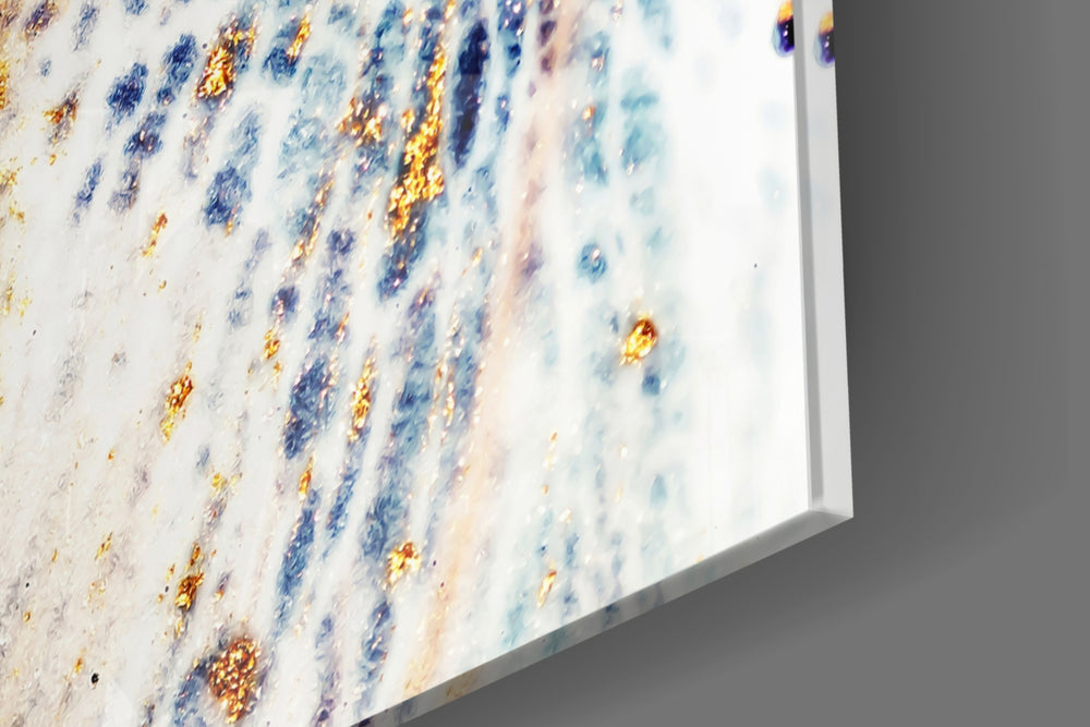 Abstract panel catching window light to reveal its luxe shimmer