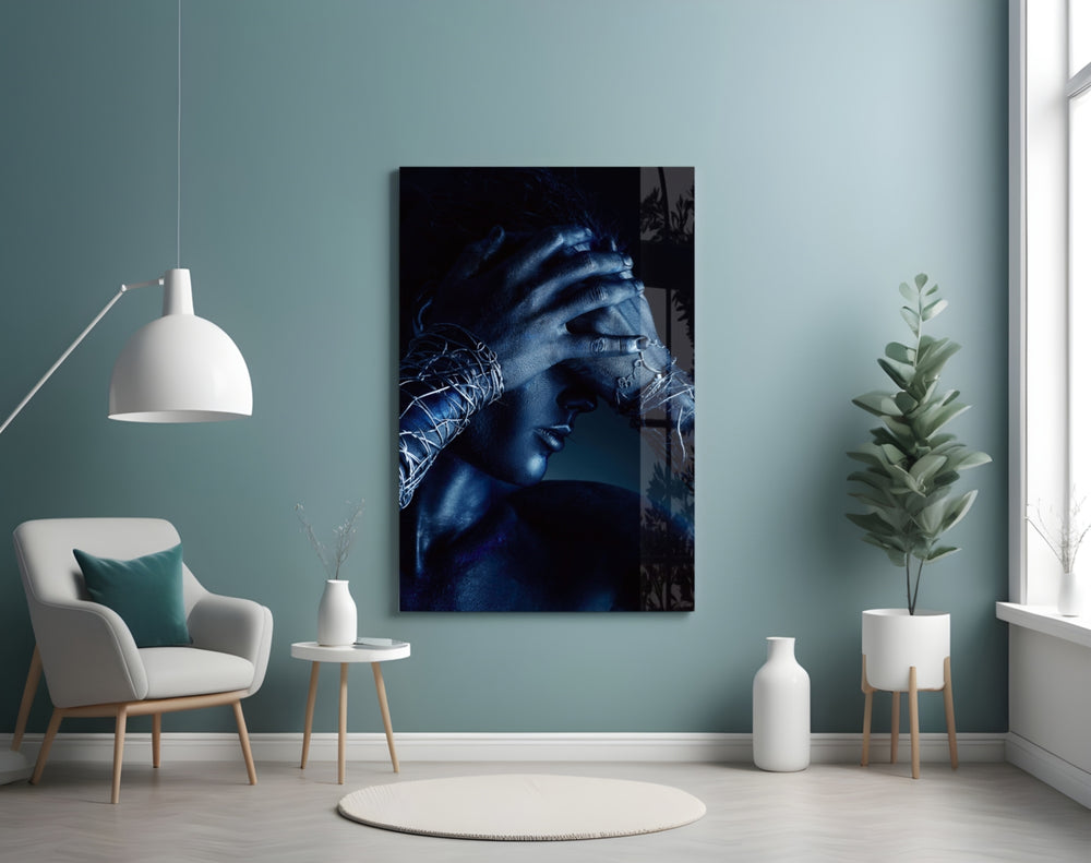 Deep Thought panel adding editorial mood to a living room