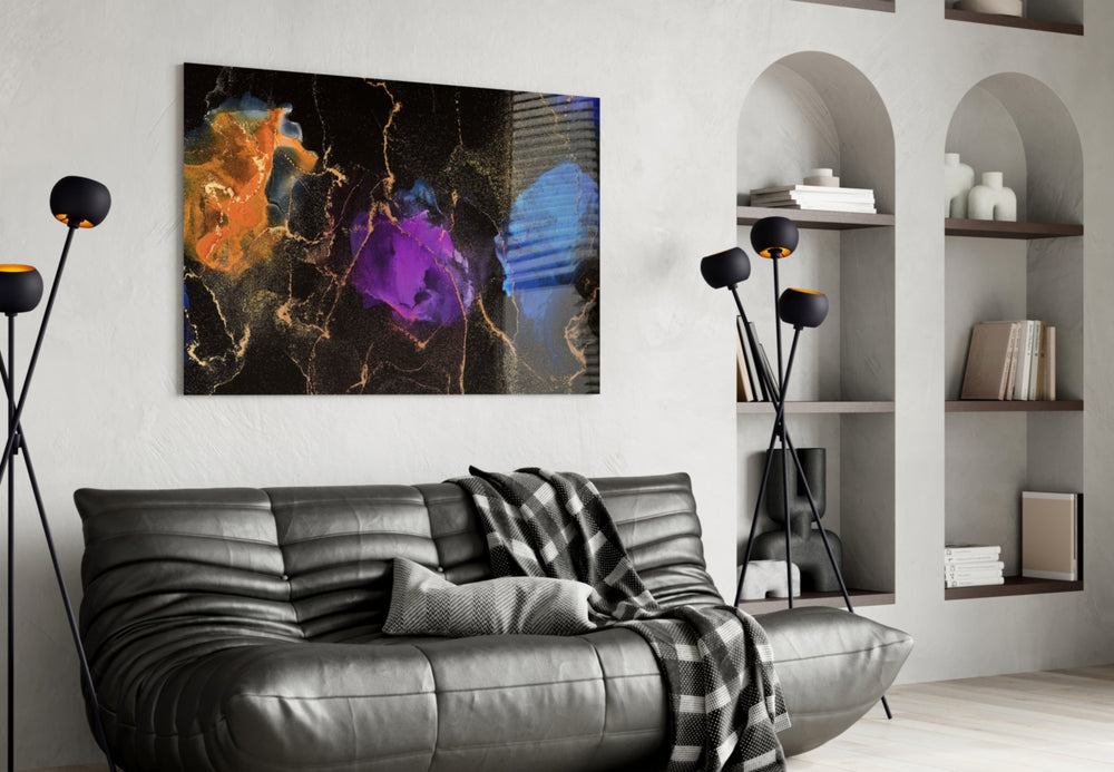 Energy panel adding editorial mood to a dining room