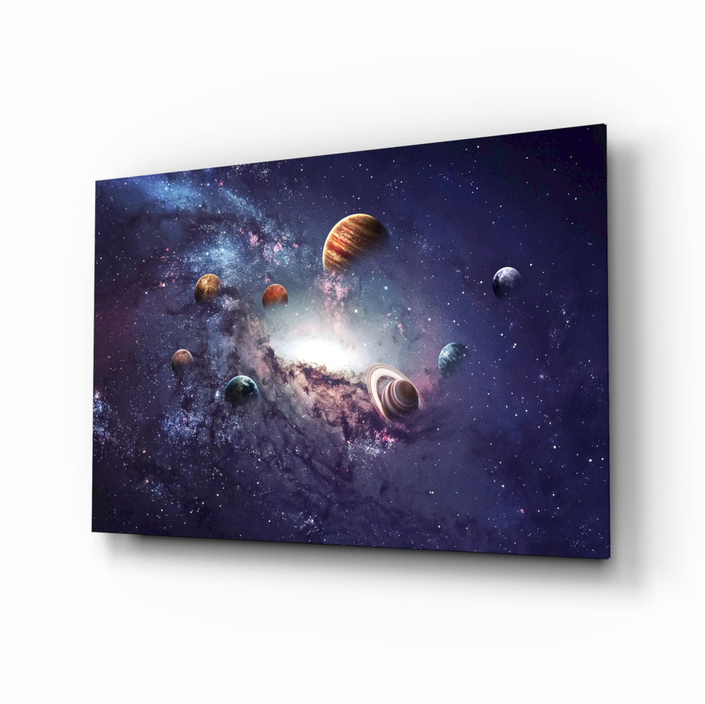 Cosmic-realist panel bringing epic drama to a contemporary lounge