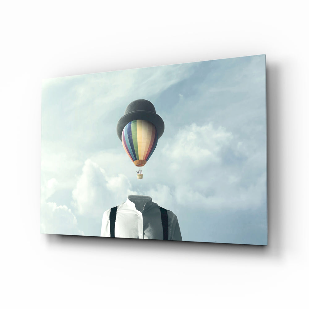 Surreal-conceptual panel bringing playful whimsy to a contemporary study