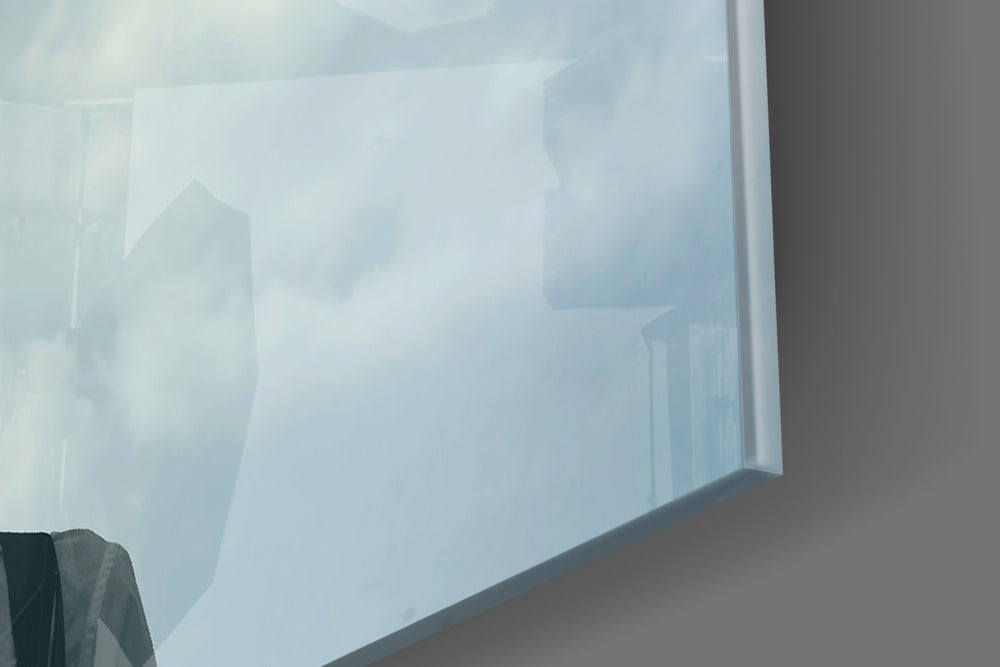 Balloon Heads panel catching window light to reveal its luminous calm