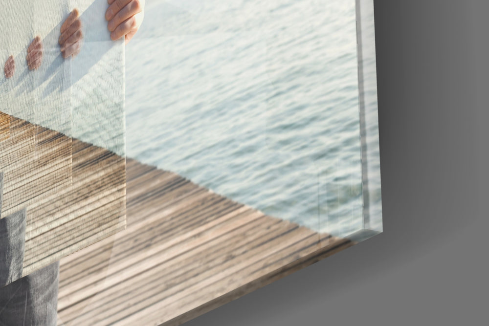 Loop panel catching window light to reveal its luminous depth