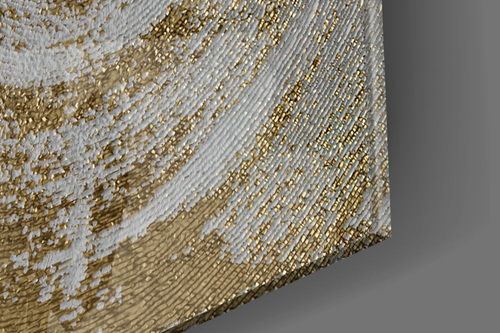 Abstract Loop panel catching window light to reveal its luminous calm