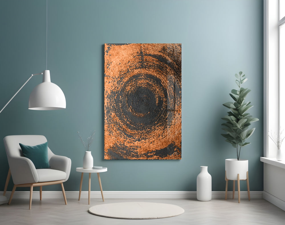 Abstract Loop panel adding editorial mood to an office