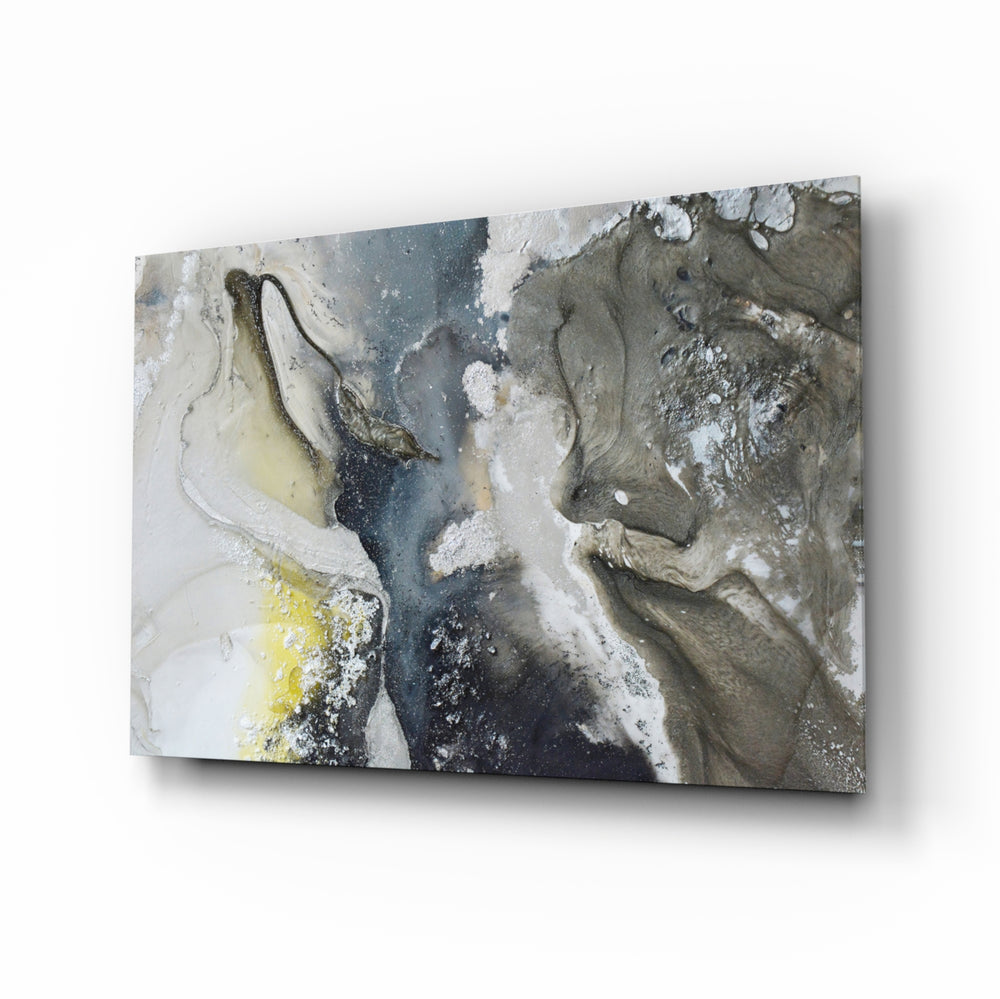 Aerial-mineral panel bringing serene calm to a contemporary lounge