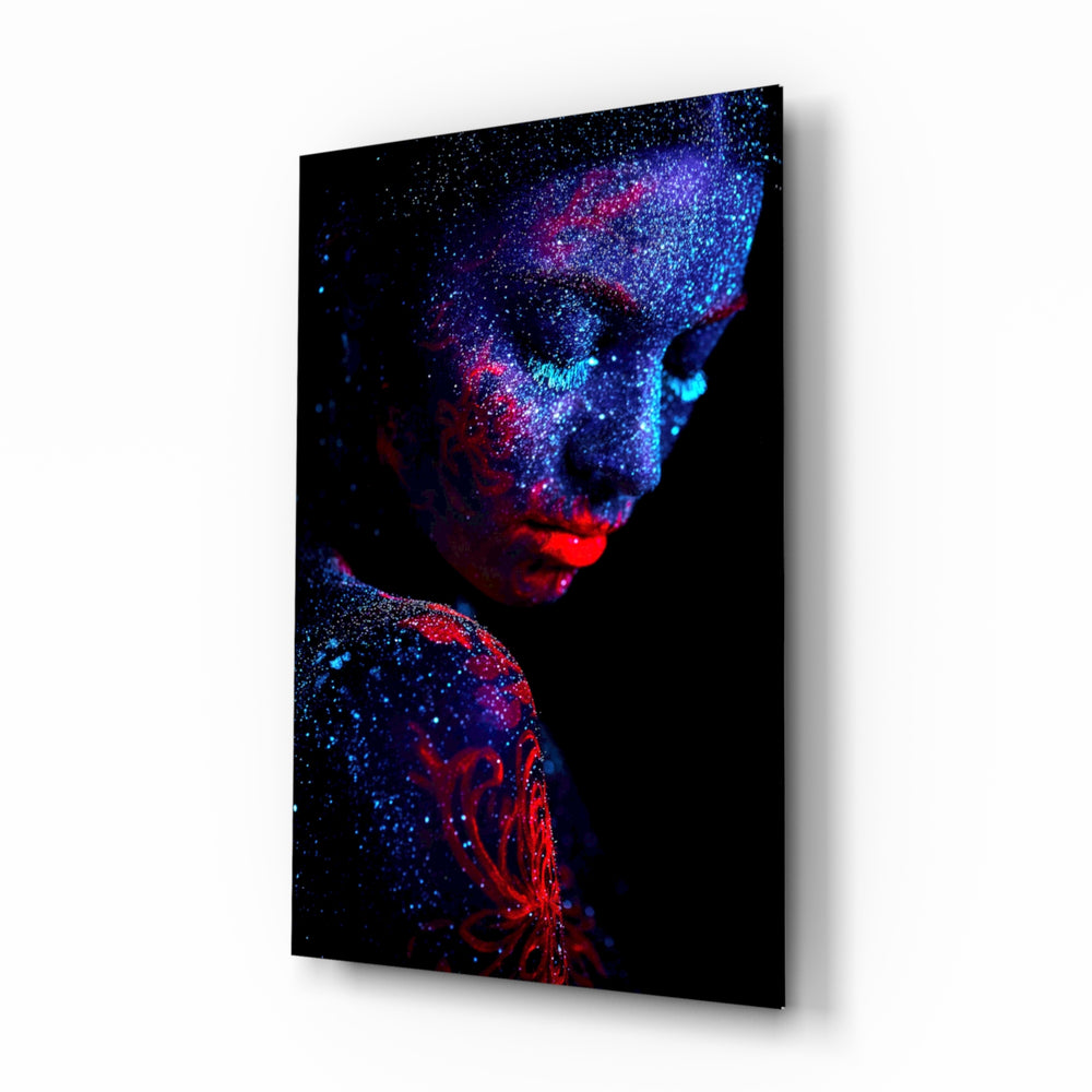 UV-portrait panel bringing bold drama to a contemporary study