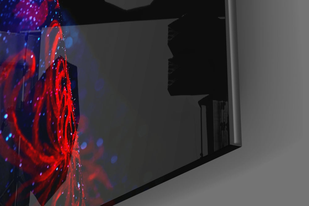 Serenity panel catching low light to reveal its electric saturation