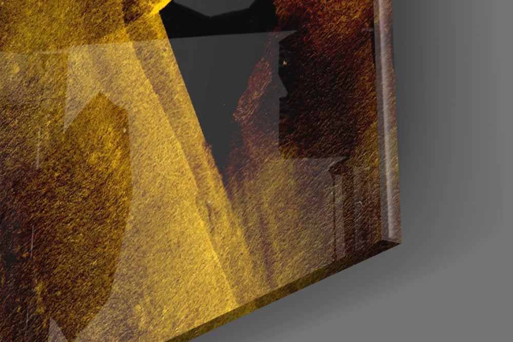 Yellow Story panel catching low light to reveal its dramatic warmth