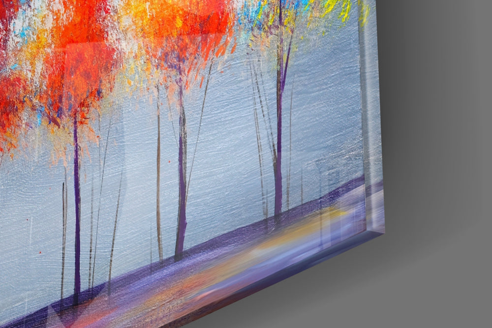 Drawing Trees panel catching window light to reveal its painterly warmth