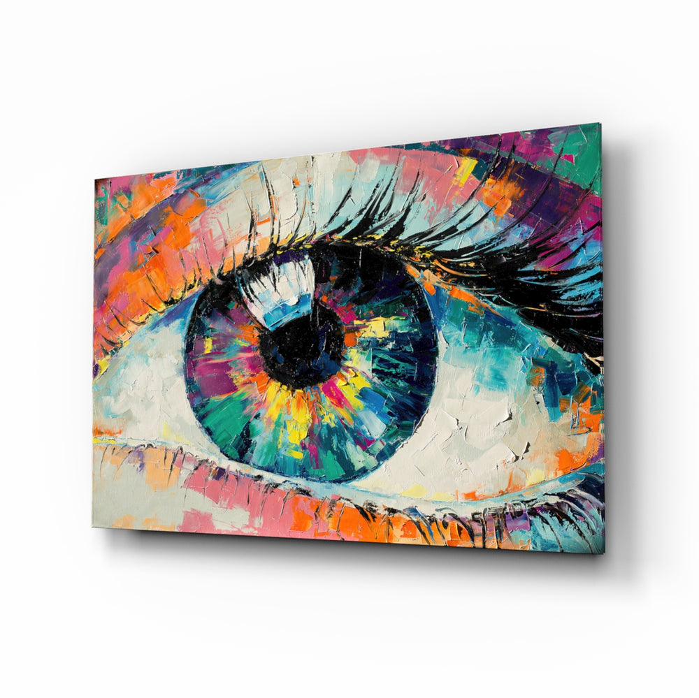 Expressionist-portrait panel bringing bold drama to a contemporary lounge