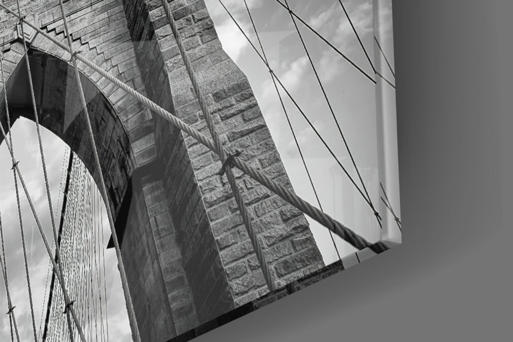 Brooklyn Bridge panel catching window light to reveal its tonal contrast
