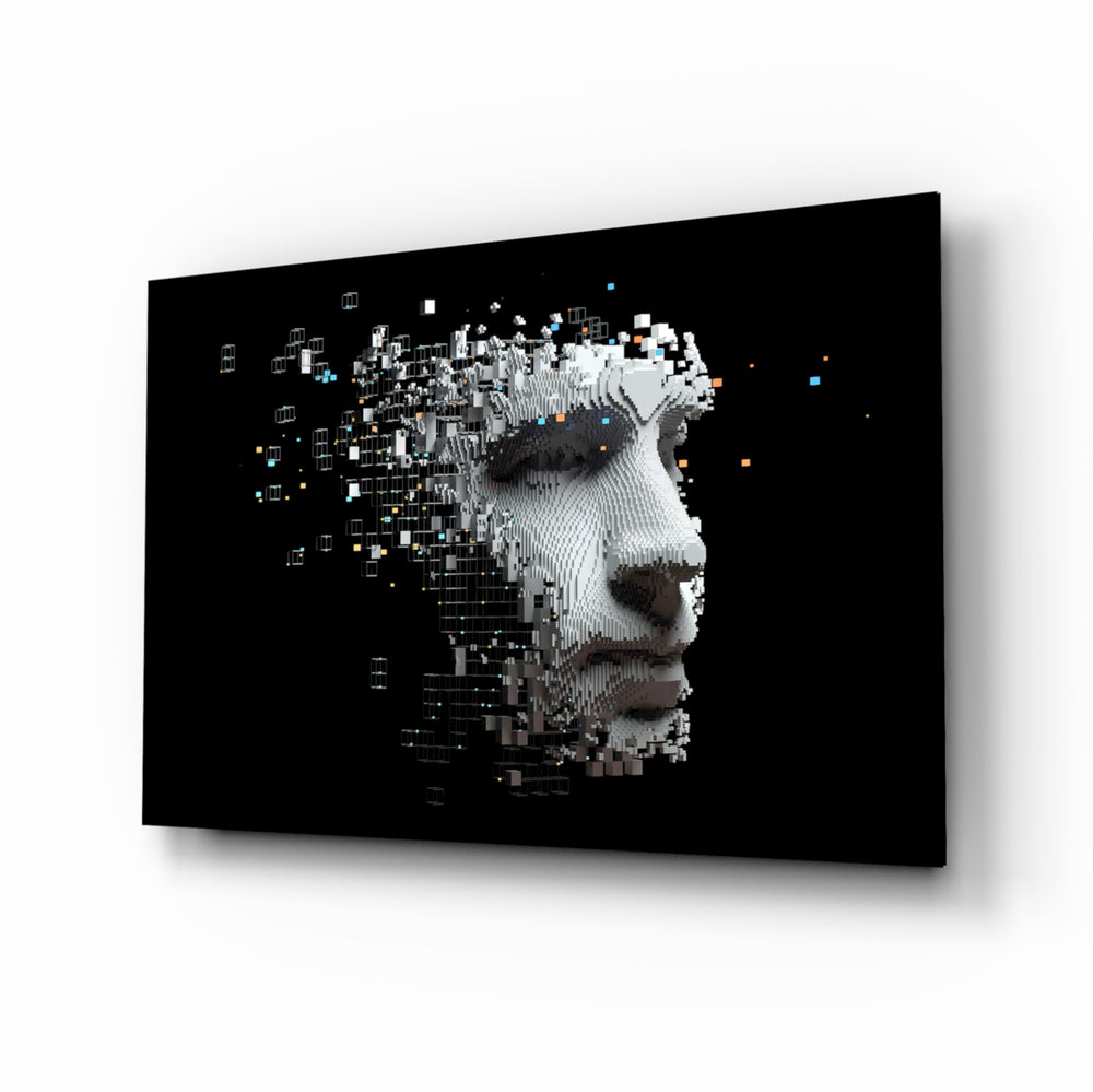 Cyber-3D panel bringing bold drama to a contemporary lounge