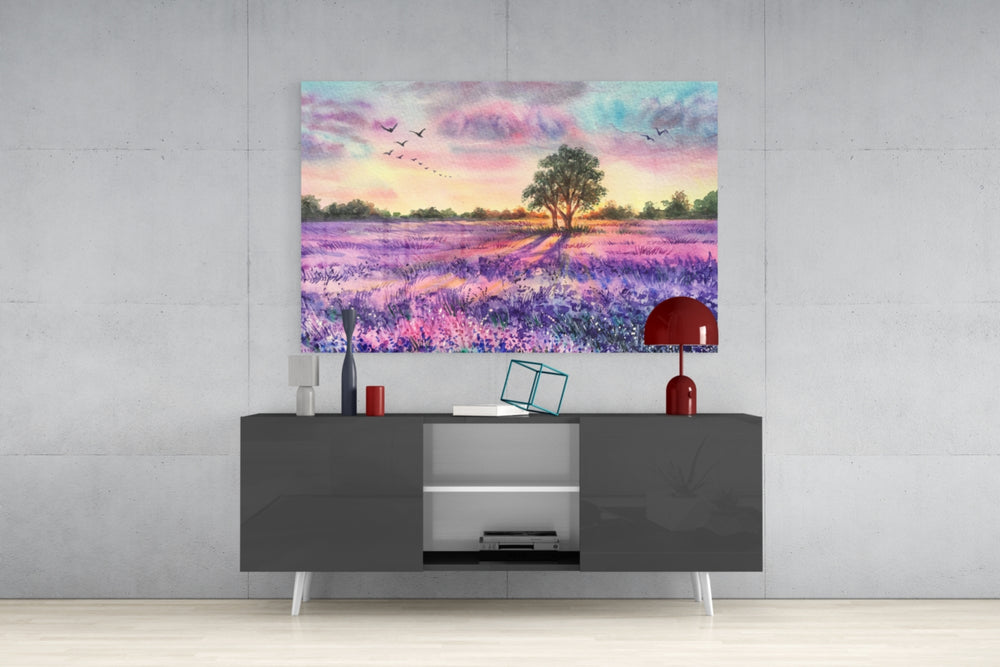 Tranquility Glass Wall Art.