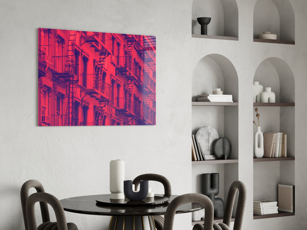Windows glass print enhancing an office with cinematic drama