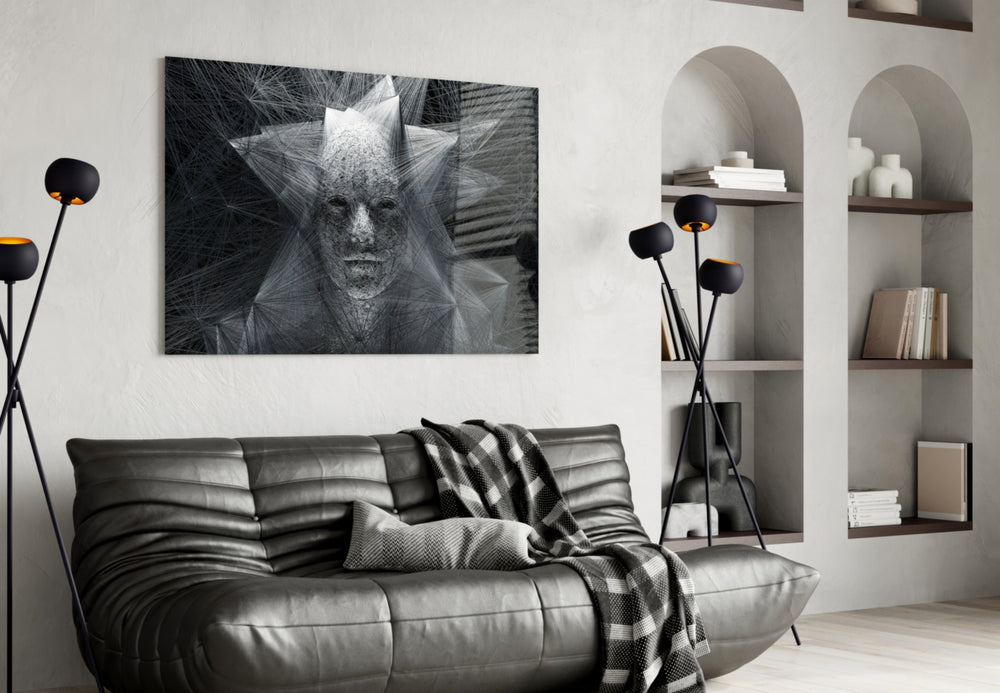 Self panel adding editorial mood to an office