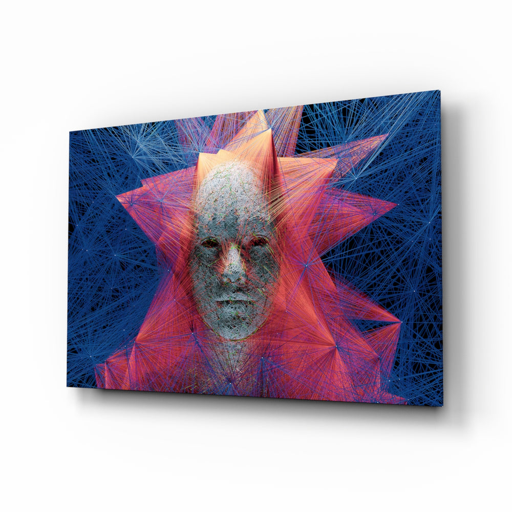 Geometric-3D panel bringing bold drama to a contemporary office