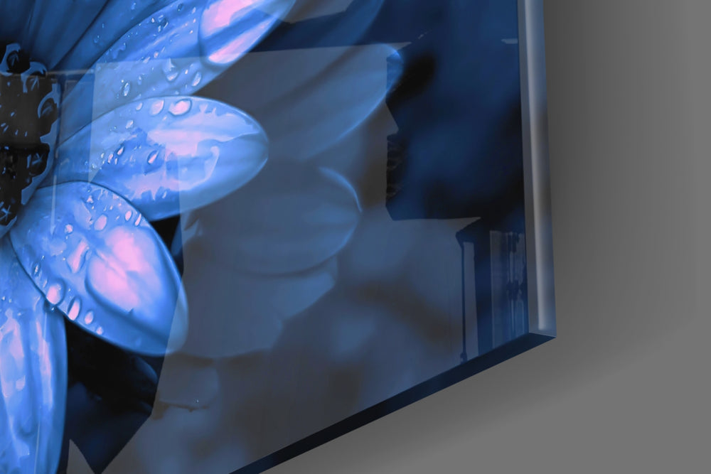 Flower panel catching low light to reveal its tonal calm