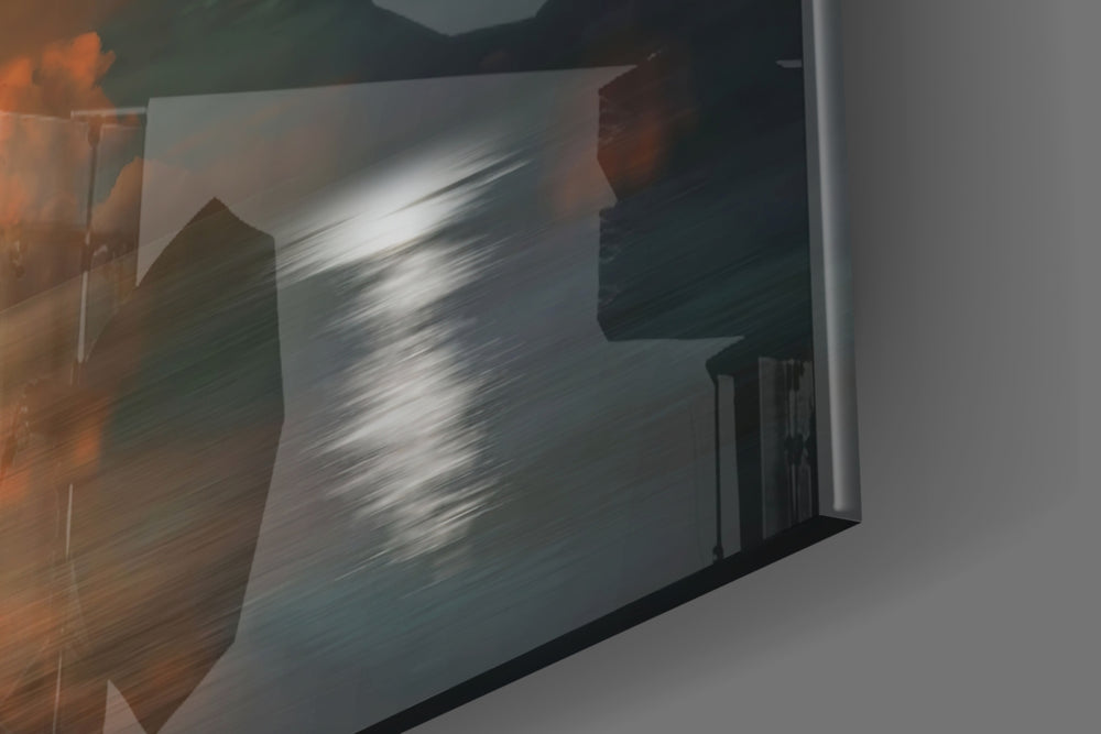 Night of the Tree panel catching low light to reveal its luminous warmth