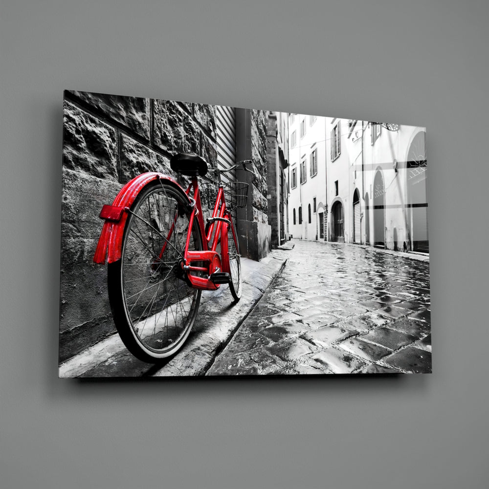 Selective-color panel bringing nostalgic drama to a contemporary hallway