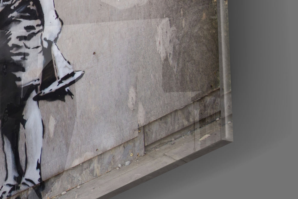 Curiosity artwork anchoring a wall with witty urban palette