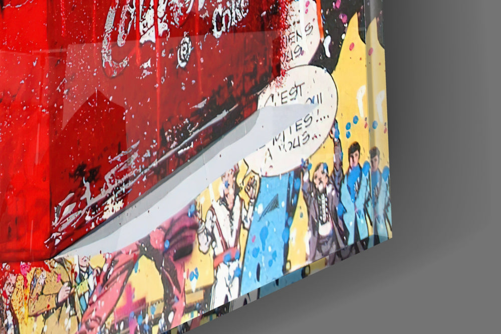 Monkey Advice artwork anchoring a wall with bold energetic palette