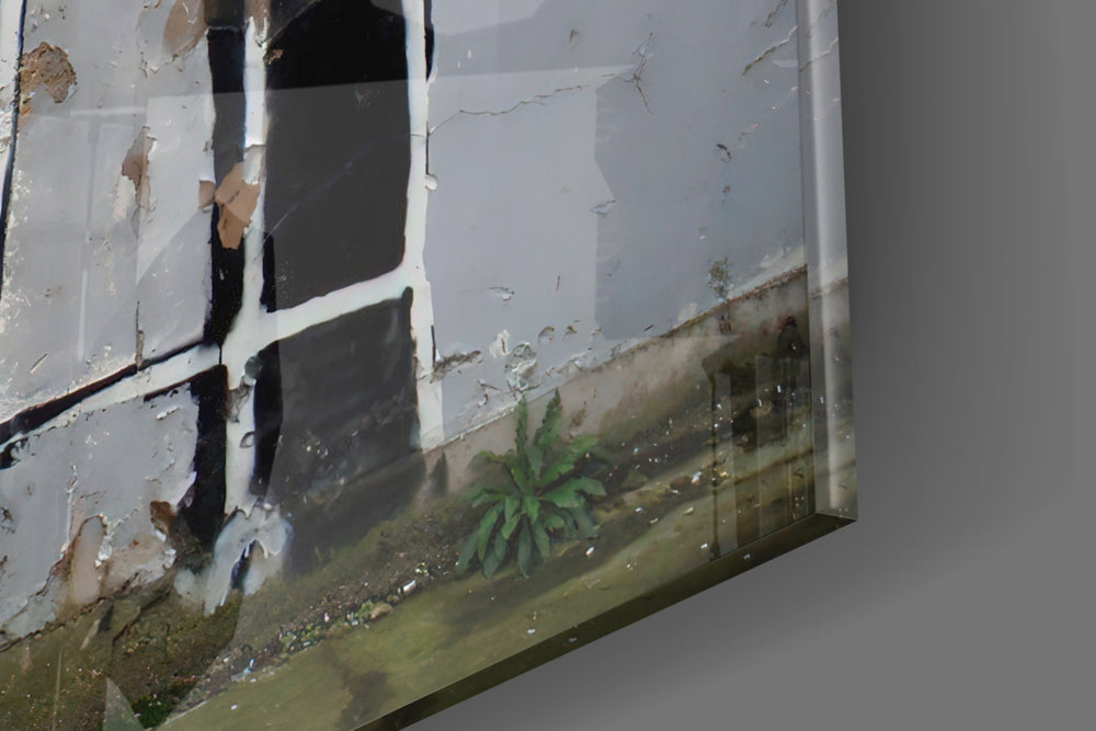 Old School artwork anchoring a wall with witty narrative palette