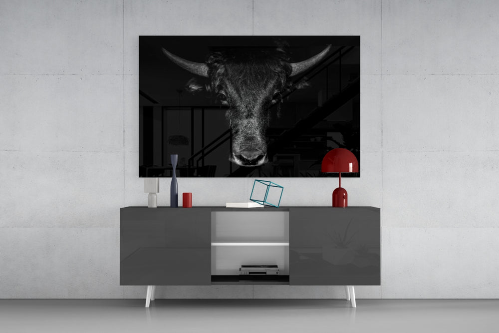 Buffalo panel catching low light to reveal its dramatic gravity