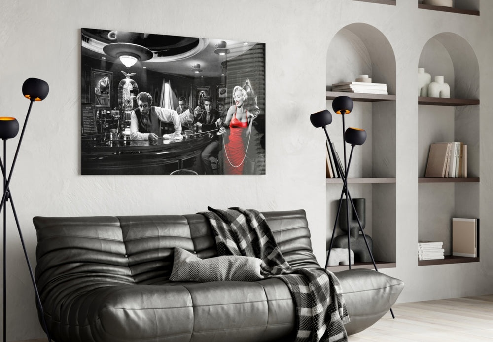 Golden Age Starlet Glass Wall Art