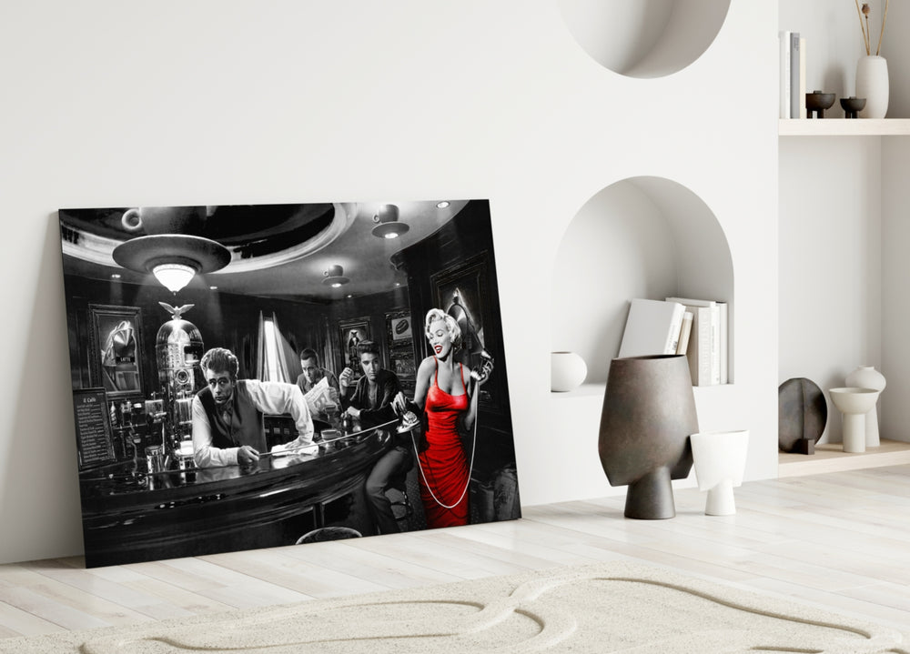 Golden Age Starlet Glass Wall Art