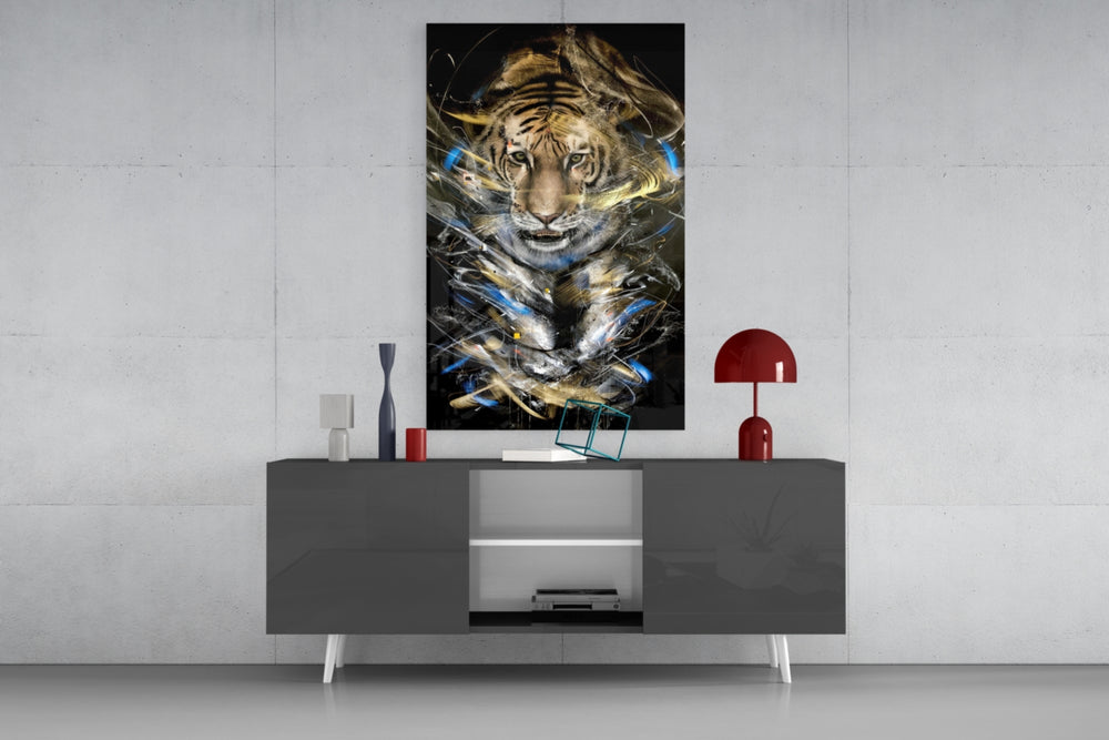 Tiger panel catching low light to reveal its dramatic depth