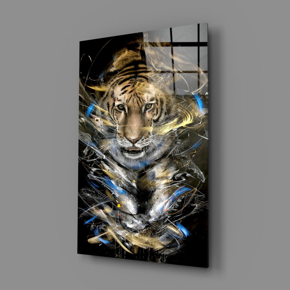 Painterly-fantasy panel bringing dramatic depth to a contemporary man cave
