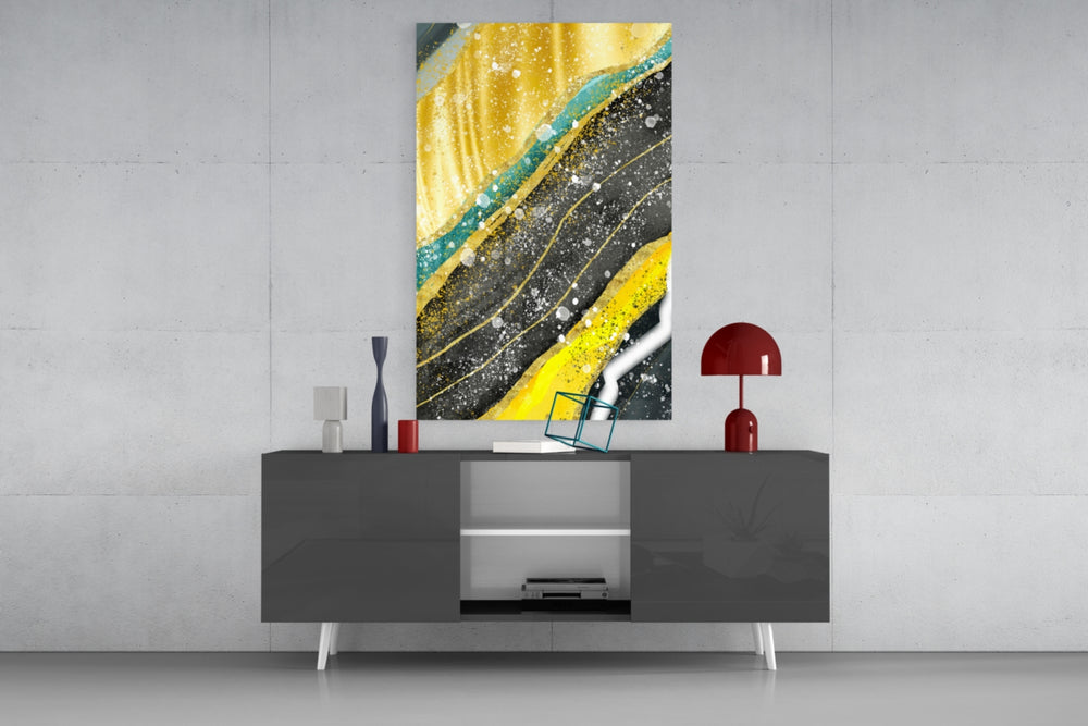 Marble panel catching low light to reveal its luxe contrast