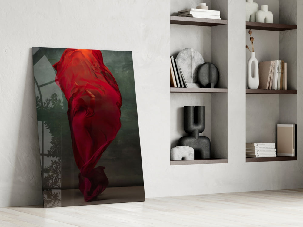 Ballerina glass print enhancing a hallway with cinematic gravity