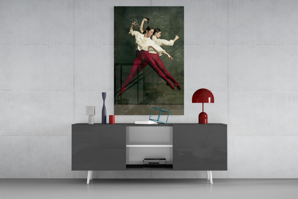 Fencing Glass Wall Art.