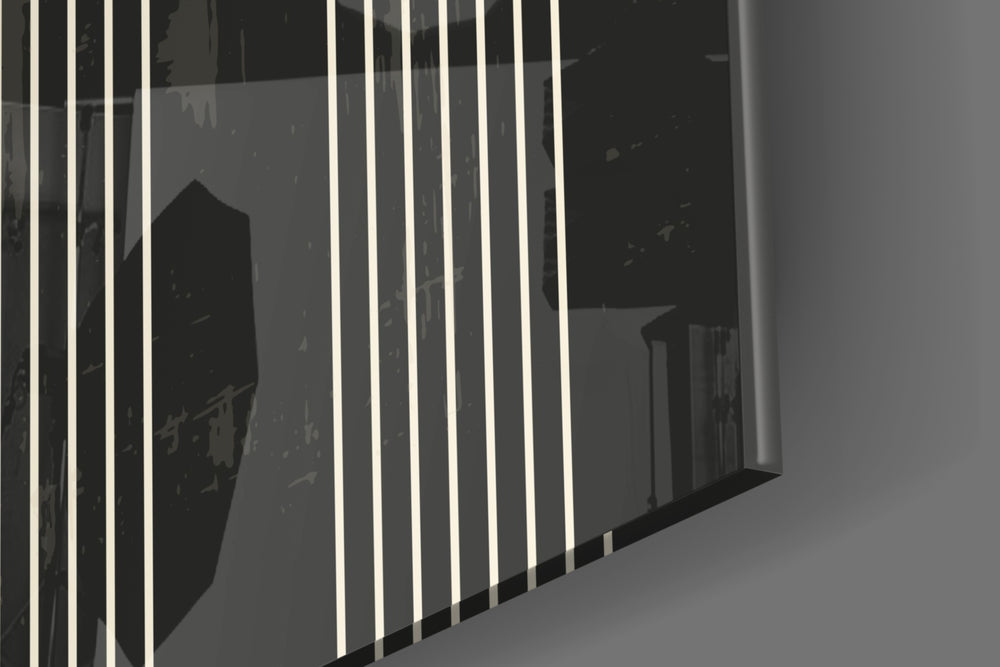 The Dot and Lines artwork anchoring a wall with dark luxe palette