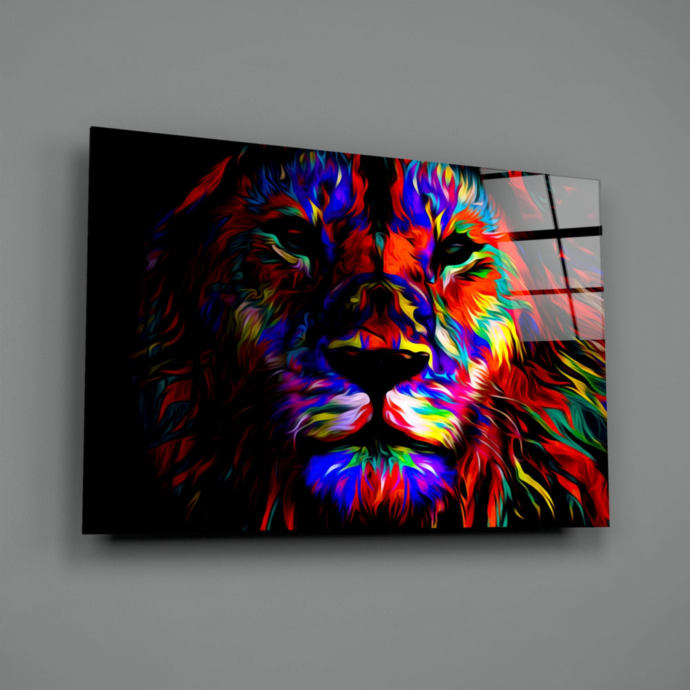 Pop-painterly panel bringing electric drama to a contemporary gaming lounge