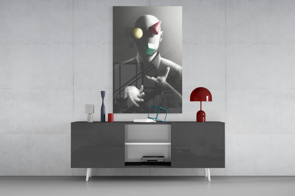 Juggler panel catching low light to reveal its conceptual gravity