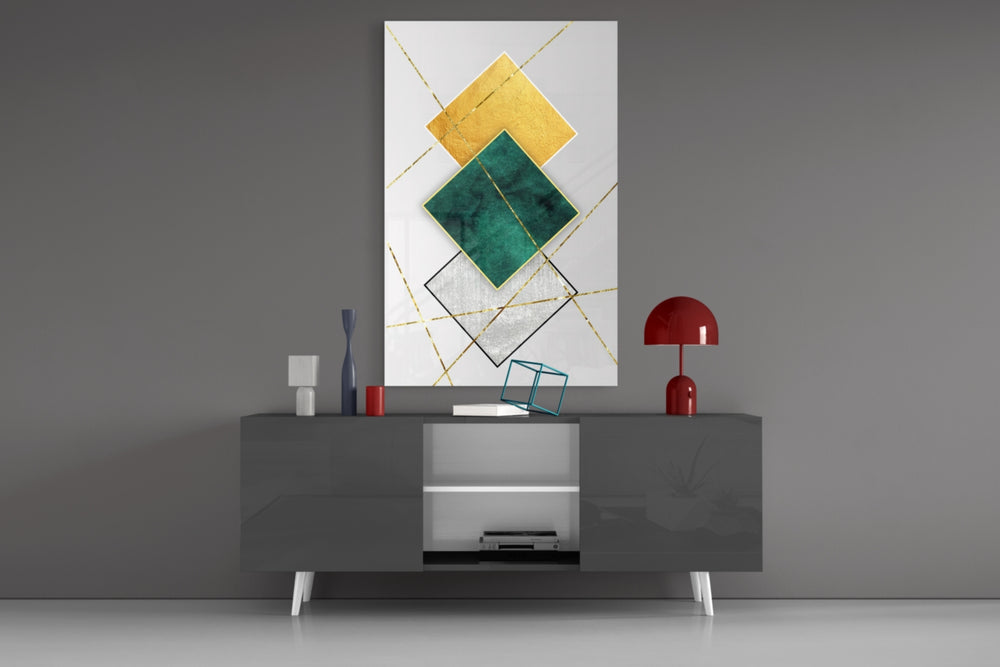 Squares panel catching window light to reveal its sophisticated calm