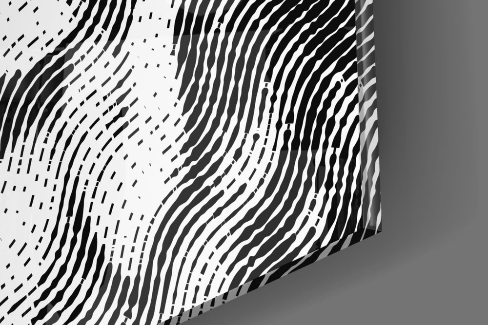 Melting Mind artwork anchoring a wall with bold minimalist palette