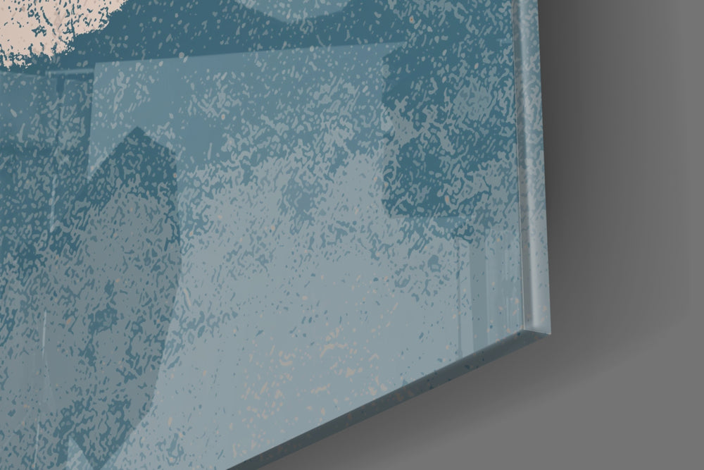 Falling Leaves artwork anchoring a wall with serene minimalist palette
