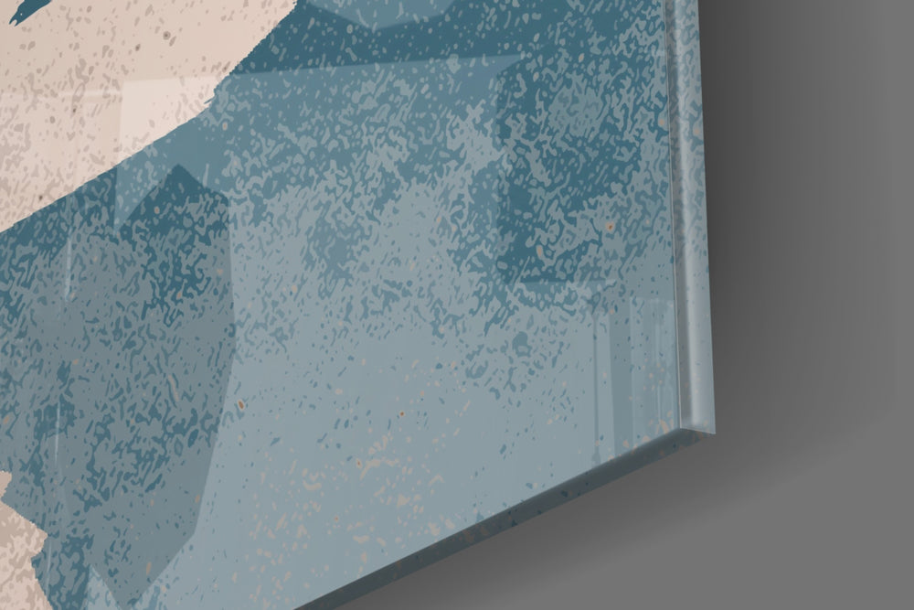 Leaves artwork anchoring a wall with serene minimalist palette