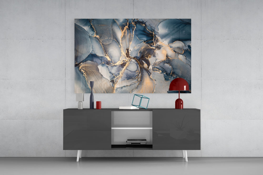 Marble panel catching window light to reveal its luxe depth
