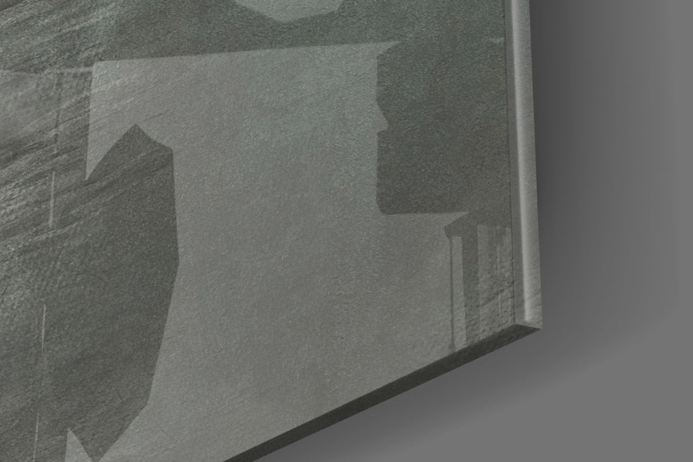 Loneliness artwork anchoring a wall with serene minimalist palette