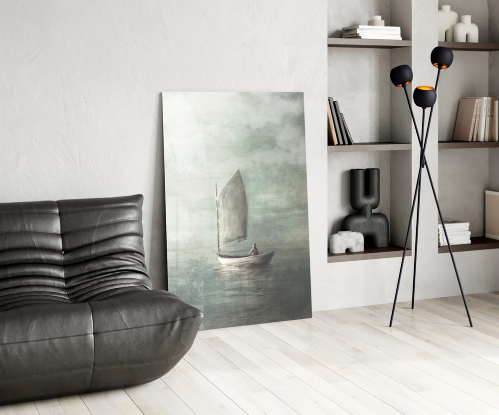Loneliness panel adding editorial calm to a hallway