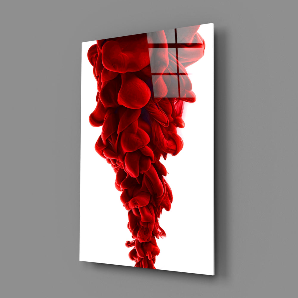 Fluid-abstract panel bringing dynamic flow to a contemporary bedroom