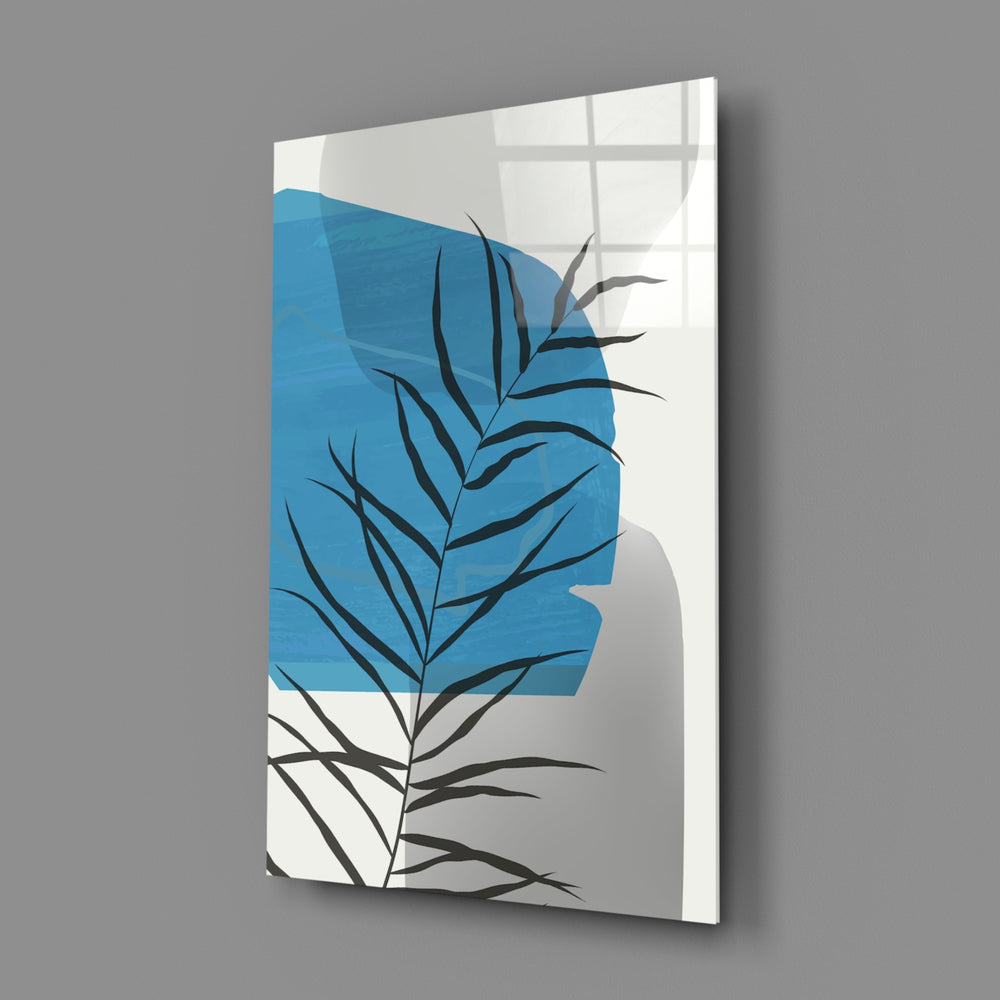 Boho-minimalist panel bringing serene calm to a contemporary bedroom