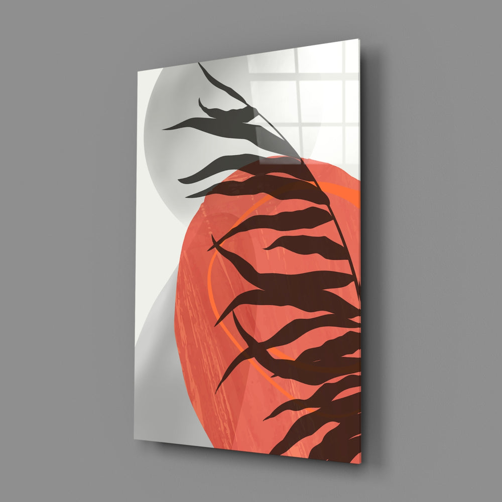 Boho-minimalist panel bringing warm calm to a contemporary bedroom