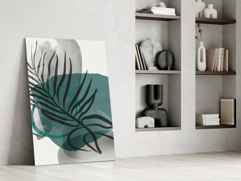 Autumn Green glass print enhancing a hallway with cinematic warmth